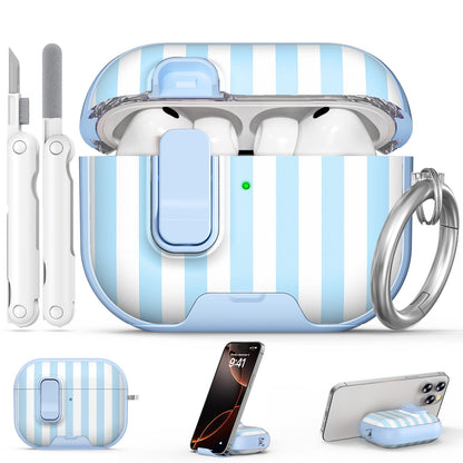 for AirPods Pro 2nd/1st Case (2023-2019)-Purple Bell Flower