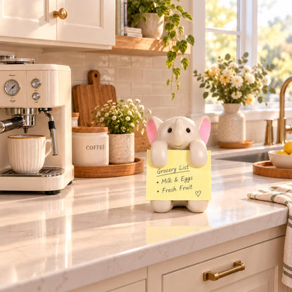 Dog Pop-Up Sticky Note Dispenser for 3x3 in Notes, Black & White