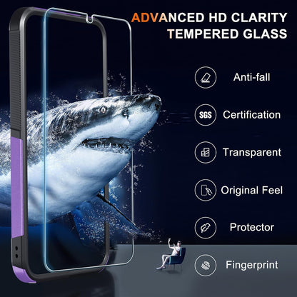 for Samsung Galaxy S24 FE Case, Full Body Heavy Duty Cover, Black Matte