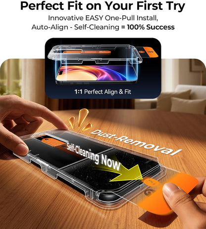 DIMONCOAT Top 9H++ 2 Pack for iPhone 17 Pro Privacy Screen Protector 6.3''