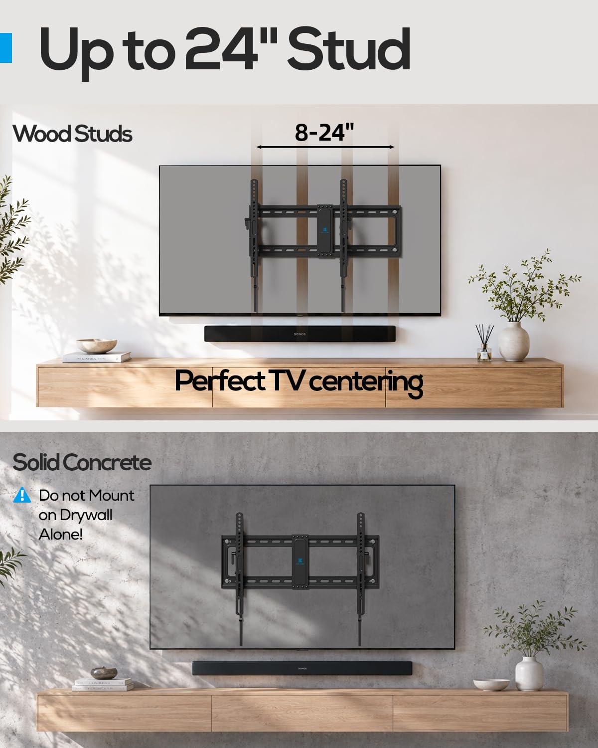 Fixed TV Wall Mount Bracket for 50 55 65 70 75 85 86 Inch TVs