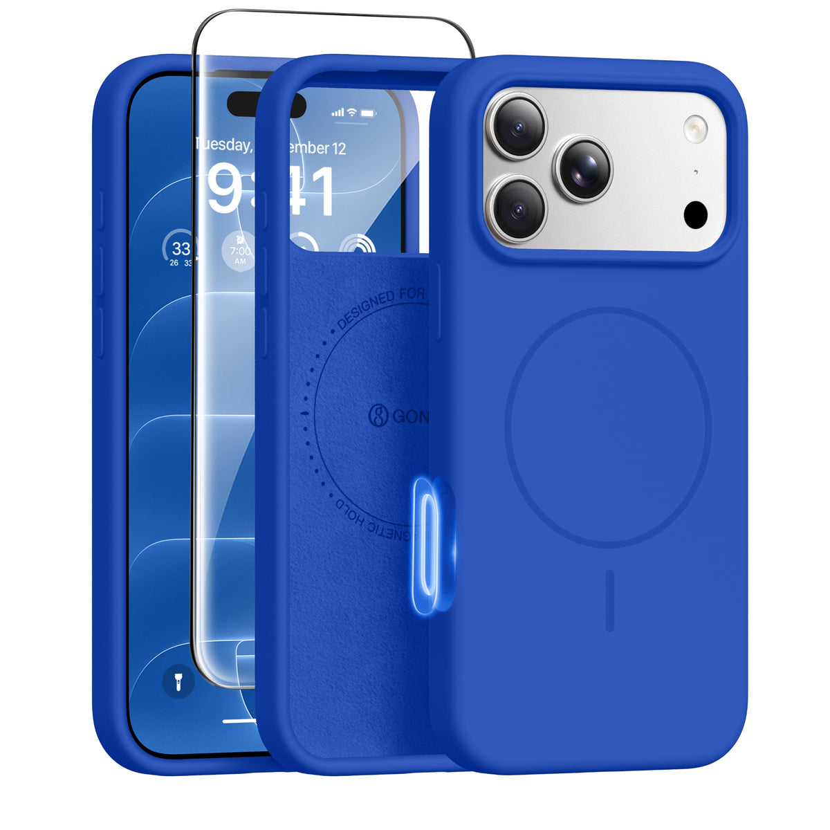 GONEZ for iPhone 18 Pro Max Case/iPhone 17 Pro Max Case, Mist Blue
