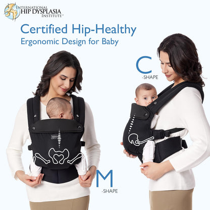 Momcozy PureHug Baby Carrier - Ergonomic, Cozy and Lightweight for 7-45 lbs