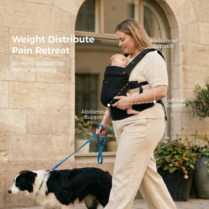 Momcozy PureHug Baby Carrier - Ergonomic, Cozy and Lightweight for 7-45 lbs
