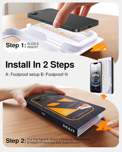 SMARTDEVIL 2 Pack Tempered Glass for iPhone 15 Pro Screen Protector