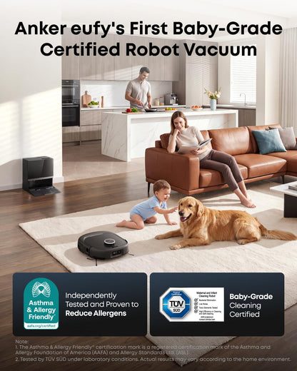eufy E25 Robot Vacuum and Mop for Pet Hair, 20,000 Pa, HydroJet Roller Mop