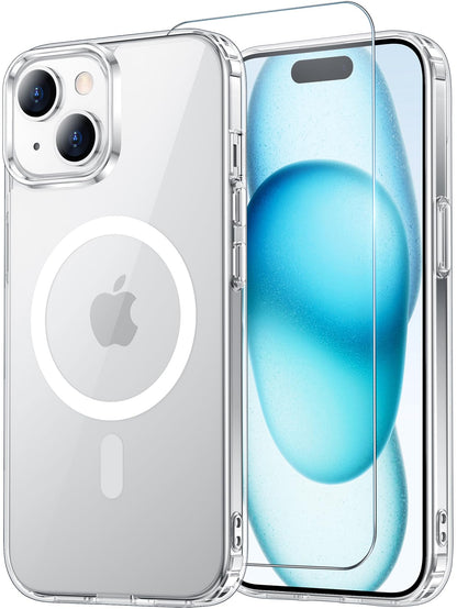 Temdan for iPhone AIR Case with Screen Protector Beige