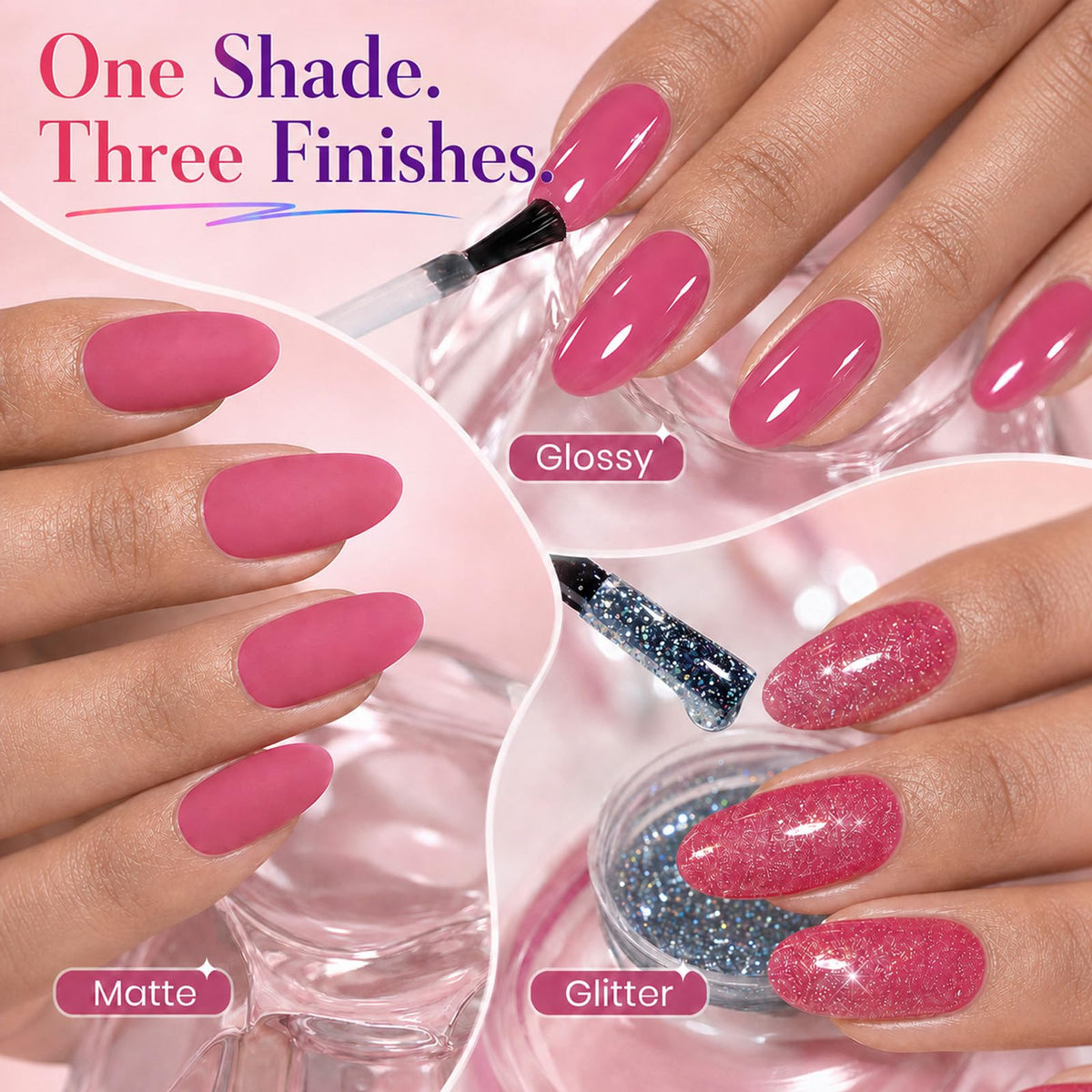 Beetles Gel Nail Polish Kit with U V Light - 80Pcs 55 Colors Gel Nail Kit