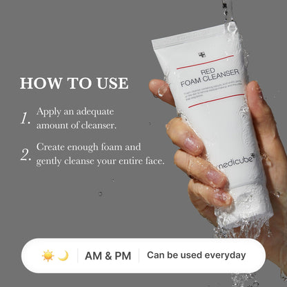 medicube Facial Cleanser PDRN Pink Glutathione Capsule Foam Cleanser
