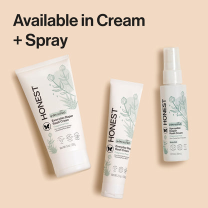The Honest Company Diaper Rash Cream, Hypoallergenic, Cruelty-Free, 2.5 oz