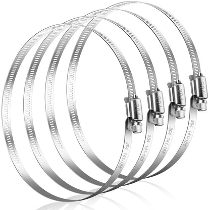 Bolatus Hose Clips 6-51 mm, 22 Pcs Hose Clamp Stainless Steel 304