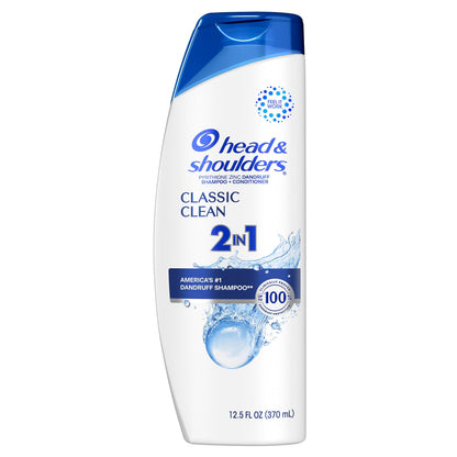 Head and Shoulders Classic Clean Anti-Dandruff 2 in 1 Paraben Free Shampoo and Conditioner, 32.1 fl oz