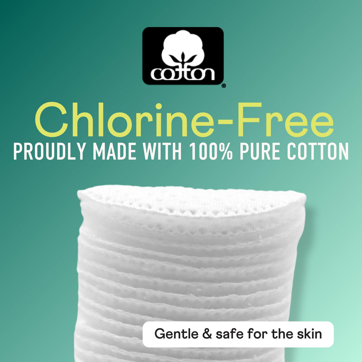 Swisspers Premium Cotton Rounds, Dual-Sided, 100 Count (Pack of 6)