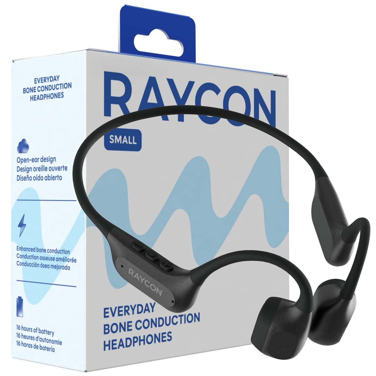 Raycon Everyday Bone Conduction Headphones, 2nd Gen, Black