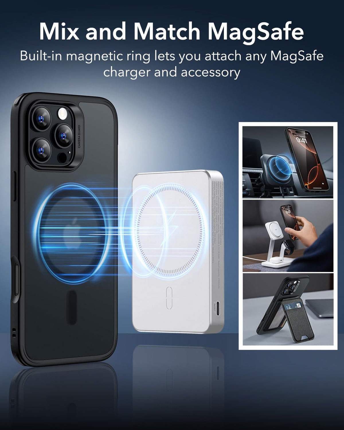 ESR Classic Hybrid for iPhone 16 Pro Max Case, Clear