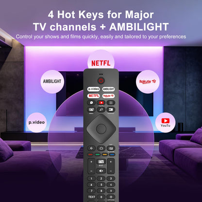 Magic Remote for LG-TV-Remote, Replacement for LG Smart TV Remote Control, AN-MR20GA Compatible Universal Remote Control with Voice, Pointer and Netflix/Prime Video Hotkeys