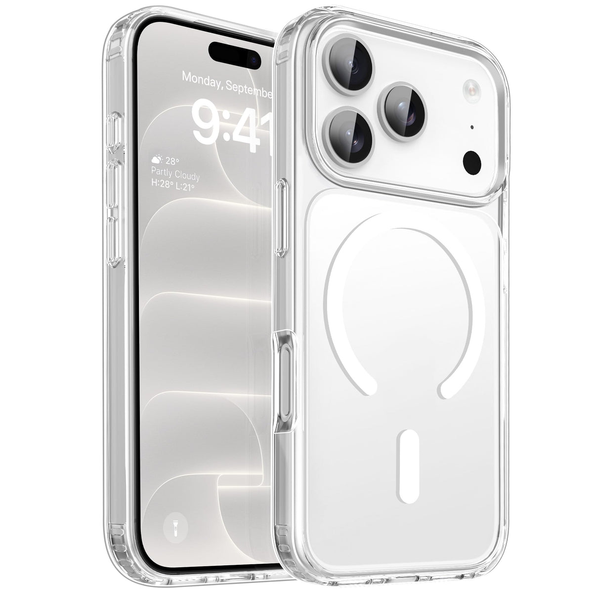 CACOE Magnetic Case for iPhone 17 6.3 inch, Light Purple