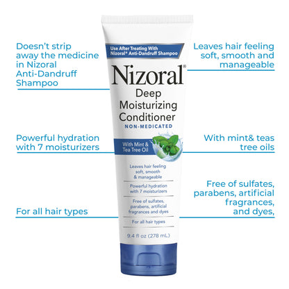 Nizoral Anti-Dandruff Shampoo with 1% Ketoconazole, Fresh Scent, 7 Fl Oz