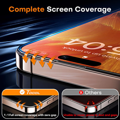 TOCOL for iPhone 17 Screen Protector, Easy Installation