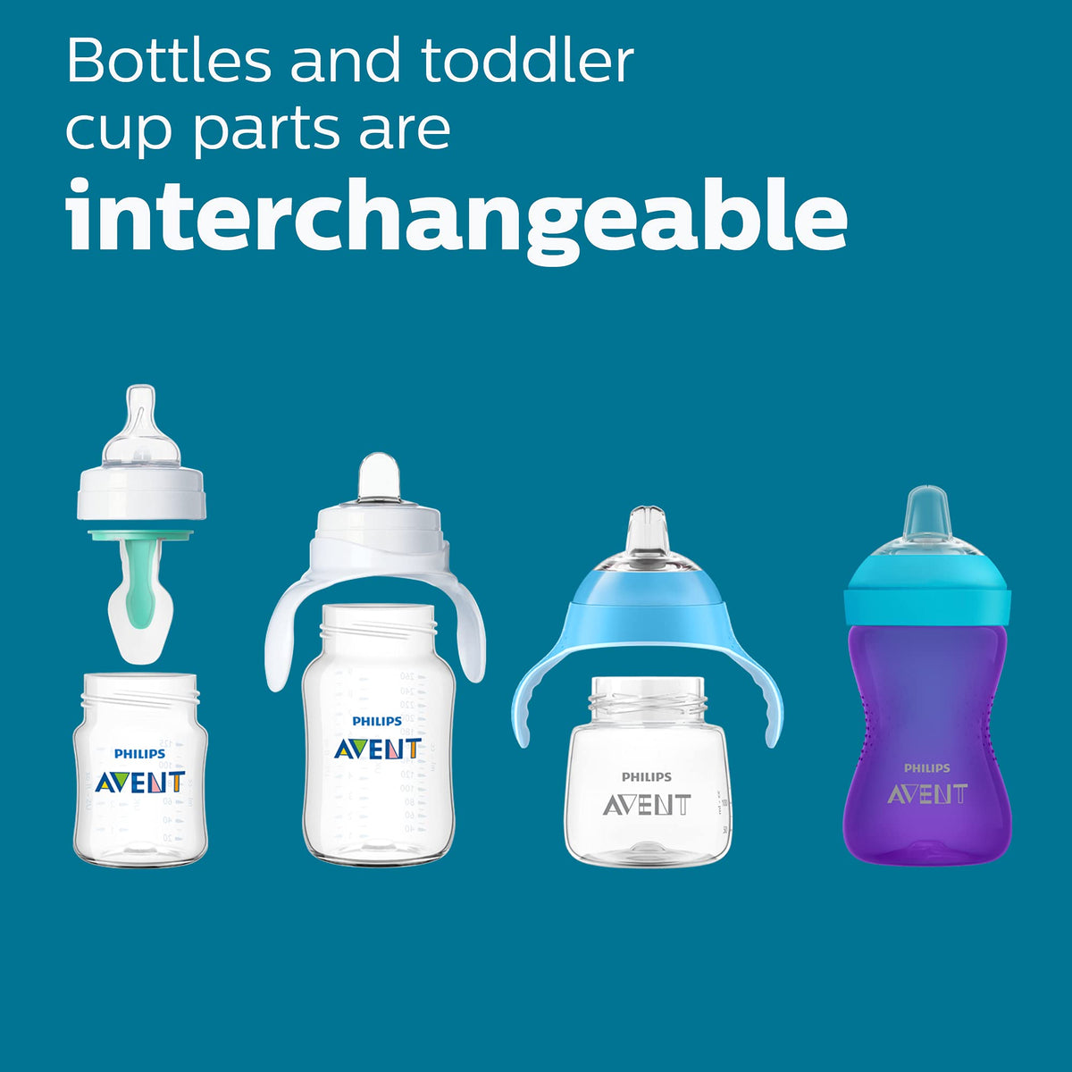 Philips Avent Anti-Colic Baby Bottle with AirFree Vent, Slow Flow, 4 oz