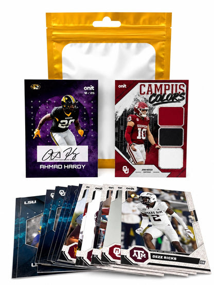 College Football 20 Card Jumbo Pack (1 Autograph + 1 Insert) (Michigan Wolverines)