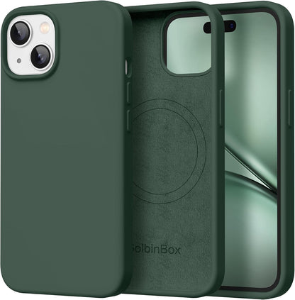 GolbinBox Magnetic for iPhone 13/14 Case, Silicone Cover, Blackcurrant