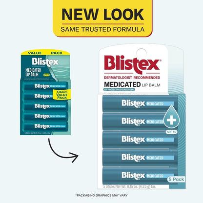 Blistex Medicated Mint Lip Balm, 0.15 Oz