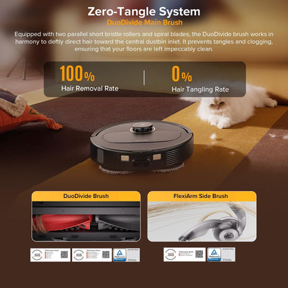 roborock Qrevo S5V Robot Vacuum and Mop, FlexiArm Edge Mopping, 12,000Pa