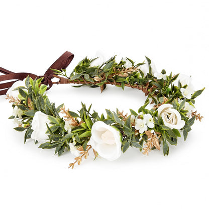 Pink Bohemian Flower Crown, Fairy Babys Breath Flower Headband
