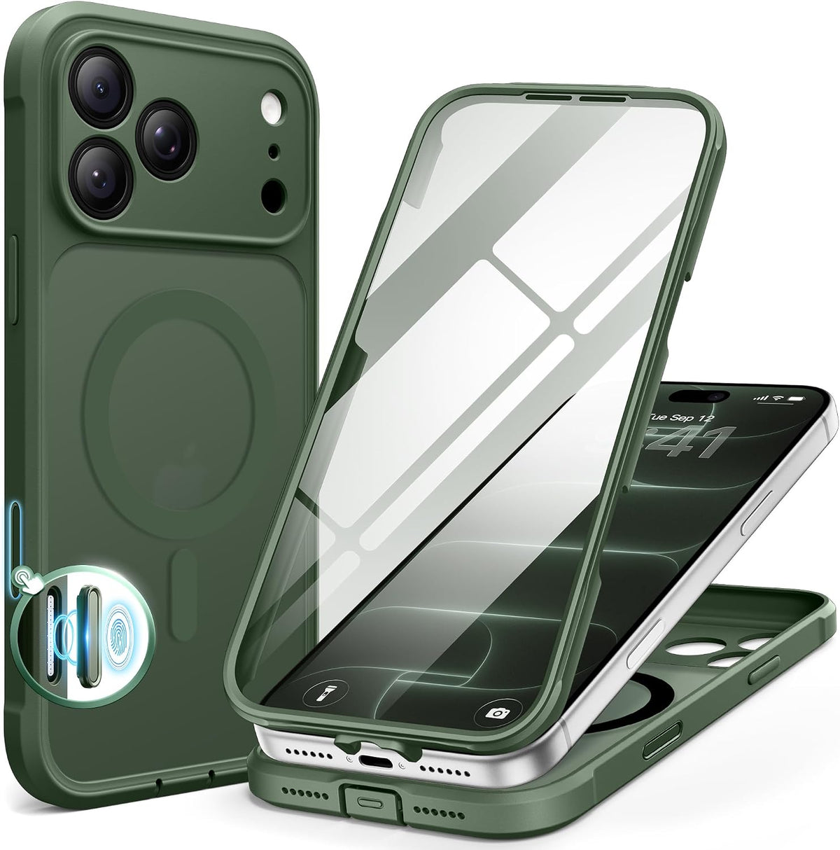 BERFY for iPhone 16 Pro Max Case, Fit for MagSafe