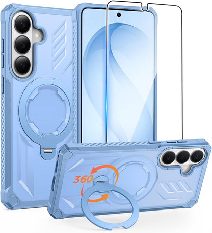 FNTCASE for iPhone 17 Case with 360 Spin Magnetic Stand