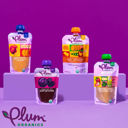 Plum Organics Stage 1 Organic Baby Food Pouch - Just Mangos, 12 Pack