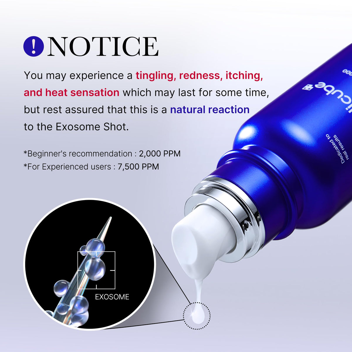 medicube Exosome Shot Zero 2,000 PPM Spicule Facial Serum For Pores & Sebum