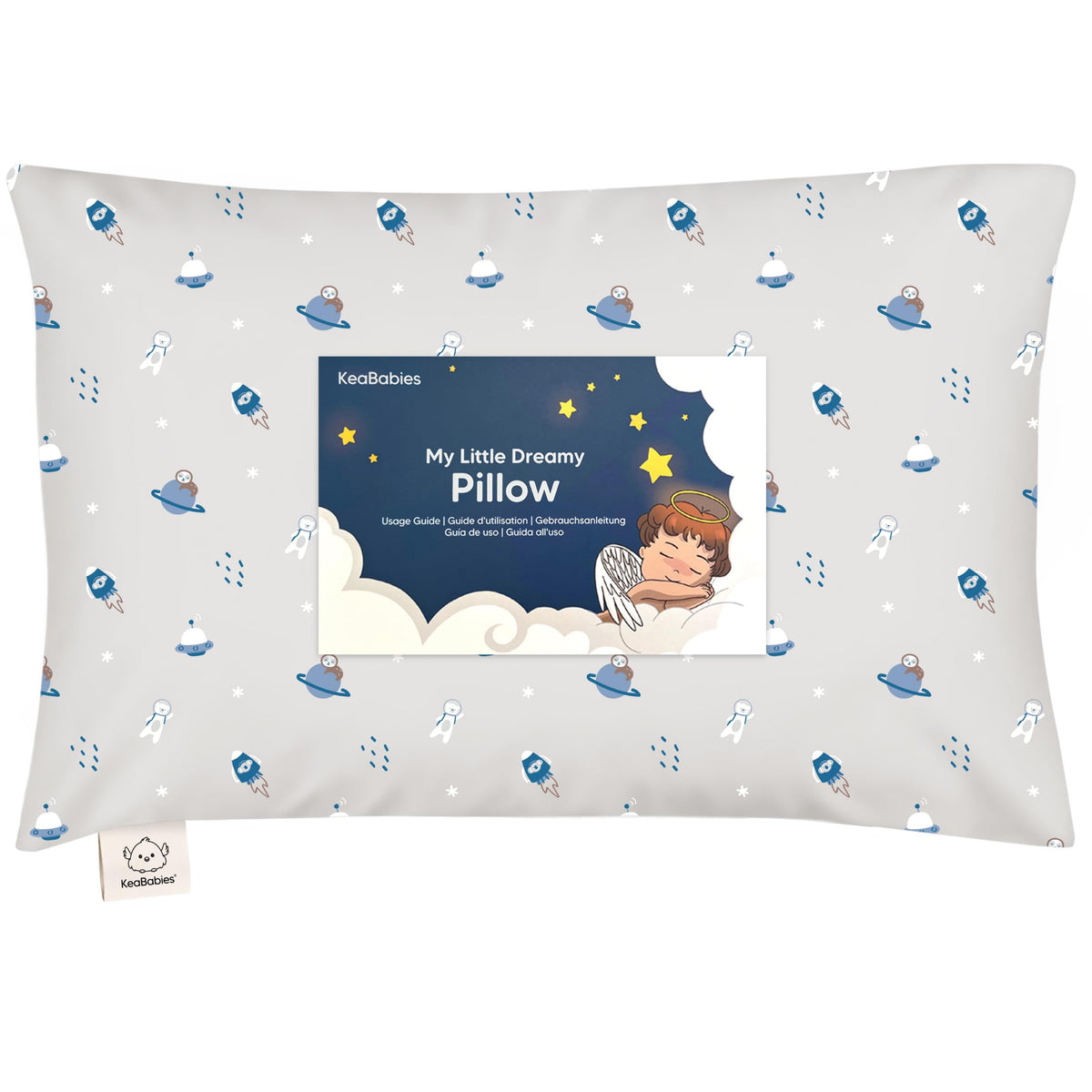 Toddler Pillow with Pillowcase 13x18 My Little Dreamy Pillow(Jolly Rainbow)