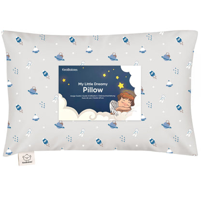 Toddler Pillow with Pillowcase 13x18 My Little Dreamy Pillow(Jolly Rainbow)