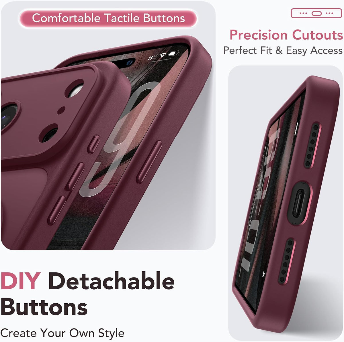 Magnetic Shockproof for iPhone 18 Pro & iPhone 17 Pro Case, Sunset Orange