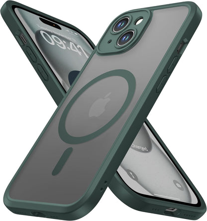 ImpactStrong Magnetic Guard Designed for iPhone 17 Air Case [Camera Protection] [Military Grade Drop Tested] [Compatible with MagSafe] Slim Translucent Matte Phone Case (6.6") - Navy Blue