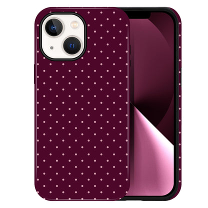 Polka Dot Pattern Phone Case for iPhone 17 6.3", White