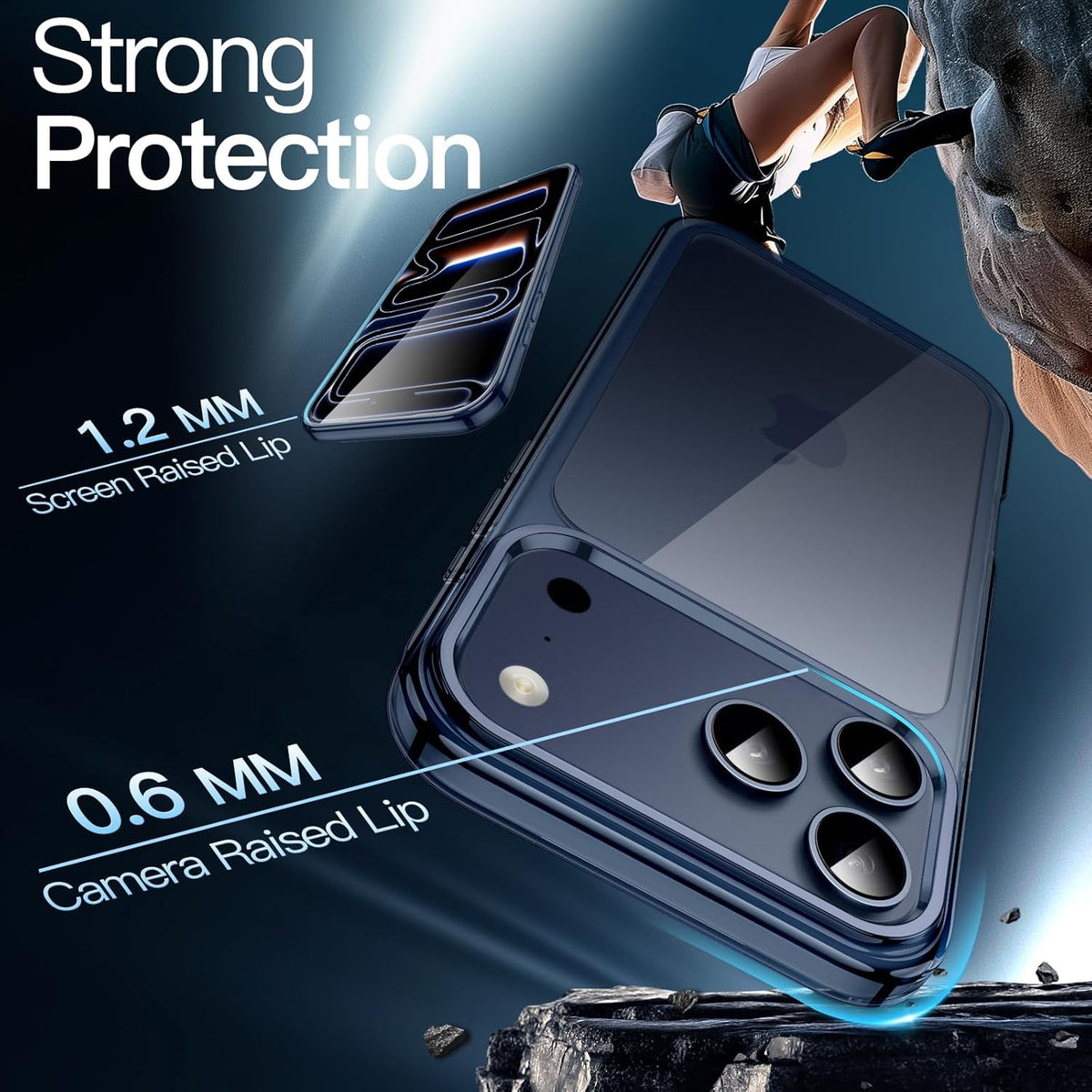JETech Case for iPhone 17, Anti-Yellowing, Clear