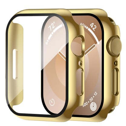 Smiling 2 Pack Case Compatible with Apple Watch Series 9 (2023)/Series 8 /Series 7 45mm with Tempered Glass Screen Protector, Hard PC Case Overall Protective Cover- Starlight