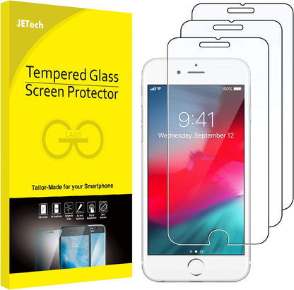 JETech Screen Protector for iPhone SE 3/2 (2022/2020), 3-Pack