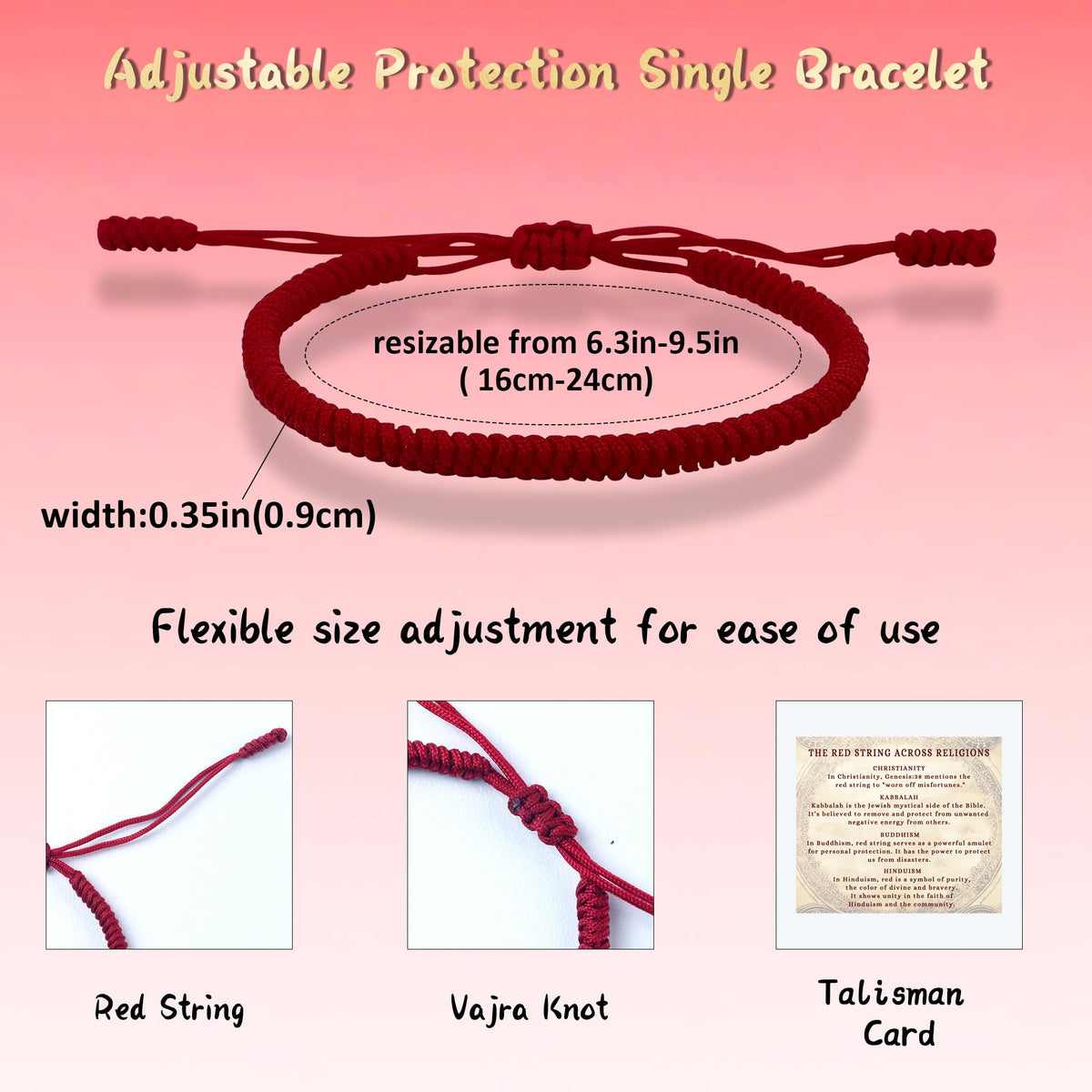 Red Bracelet for Women Men Red String Bracelet Baby Protection Gift