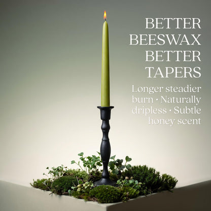 Taper Candles, 12 Inch Terracotta, 2 Count