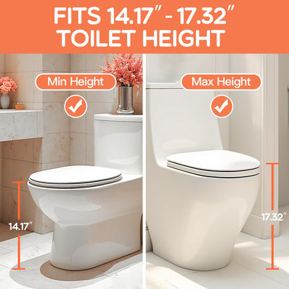 Potty Training Toilet for Toddlers, 2-in-1 Potty Training seat, Anti-Slip (Chocolate, Bear)