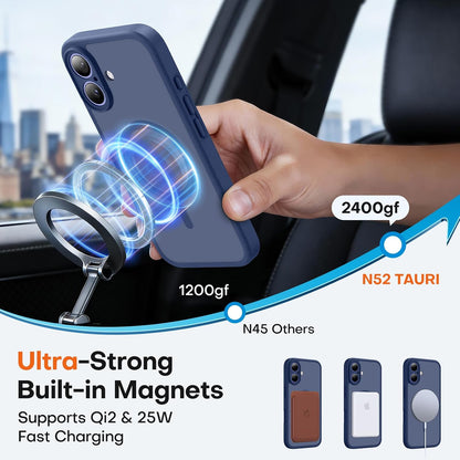 TAURI for iPhone 16 Pro Max Case, Compatible with MagSafe, Purple