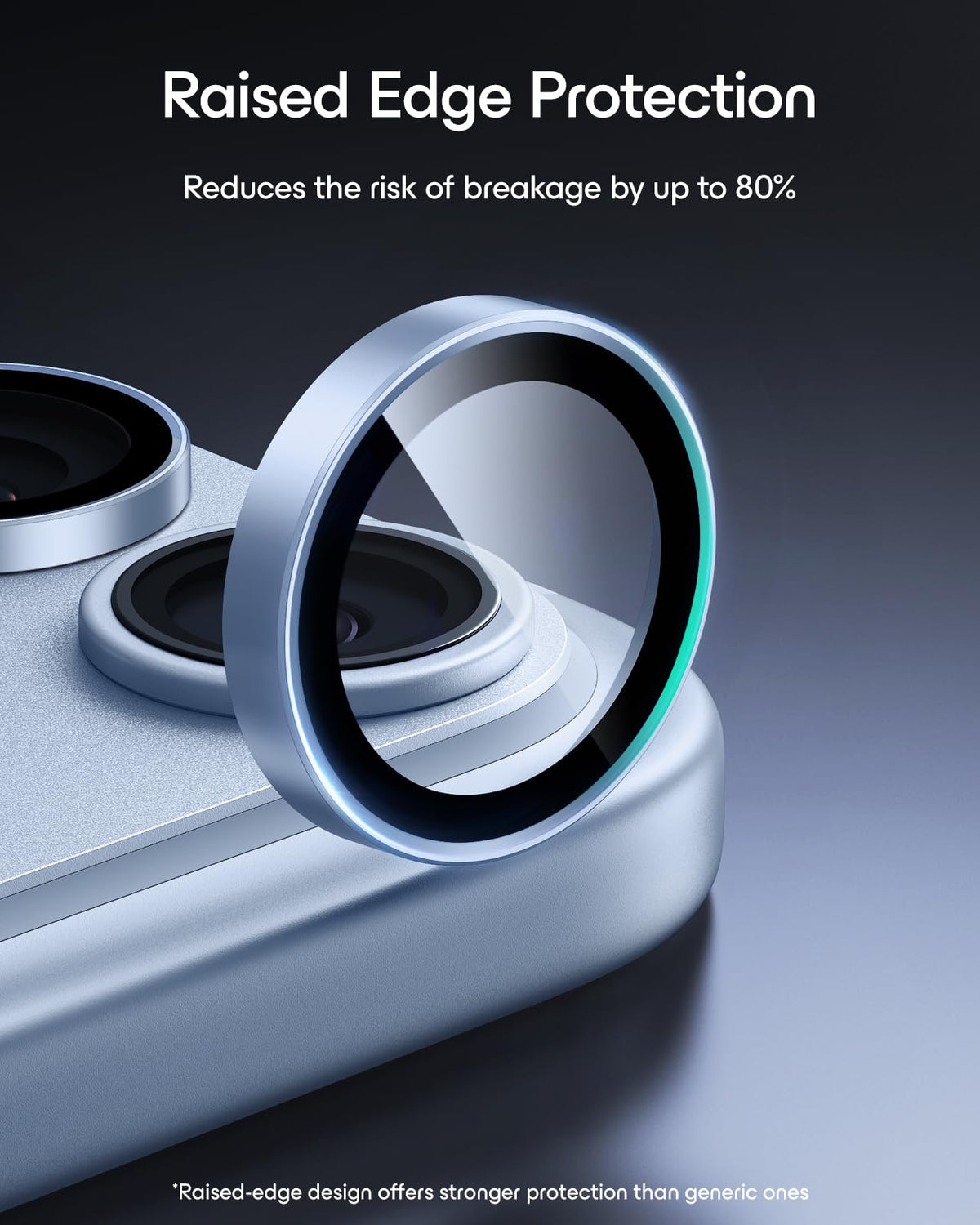 ESR for iPhone 17 Pro Max/17 Pro Camera Lens Protector, 1 Pack, Black