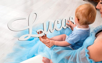 Personalized Wooden Name Sign for Nursery Wall Letters Custom Baby Name Sign for Wall Room Decor