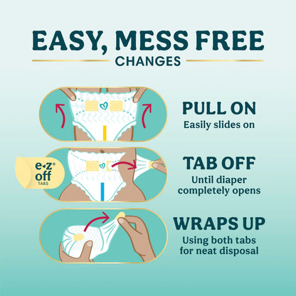 Pampers Diapers - Swaddlers 360° - Size 5, 116 Count, up to 100% Leakproof Comfy Dry Fit, Designed for Easy Changes, Pull On Baby Diaper