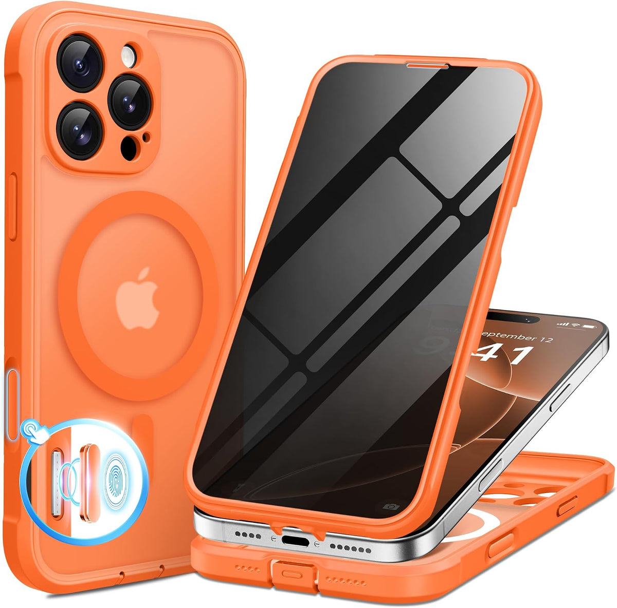 BERFY for iPhone 16 Pro Max Case, Fit for MagSafe