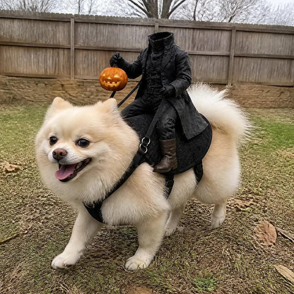 Light Up Headless Horseman Pet Costume for Dogs and Cats S/M/L
